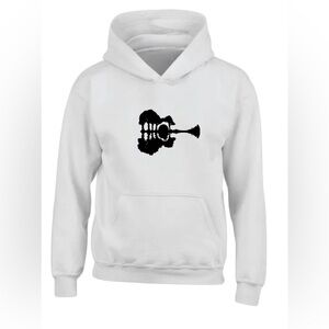White Graphic Hoodie